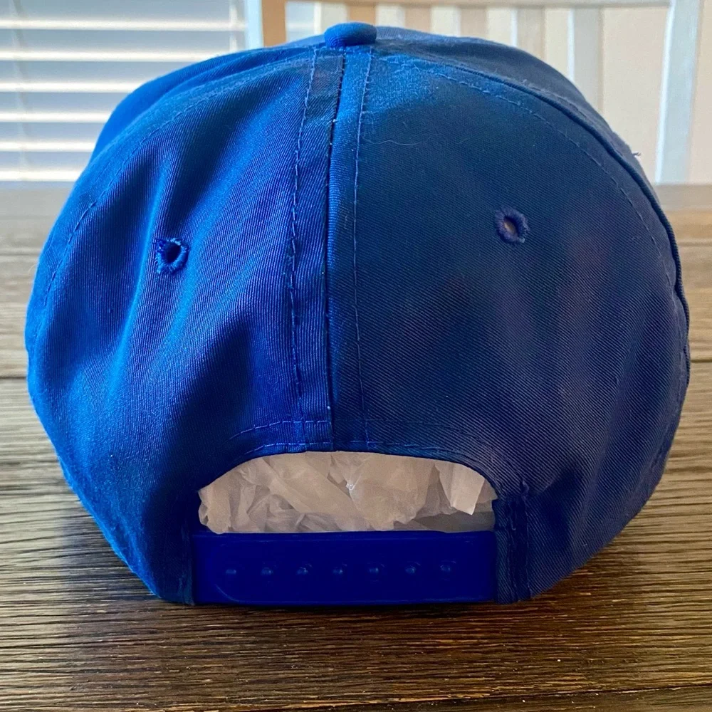 Vintage Proud To Be American Hat Cap Snap Back Blue One Size Eagle Patch 70s 80s